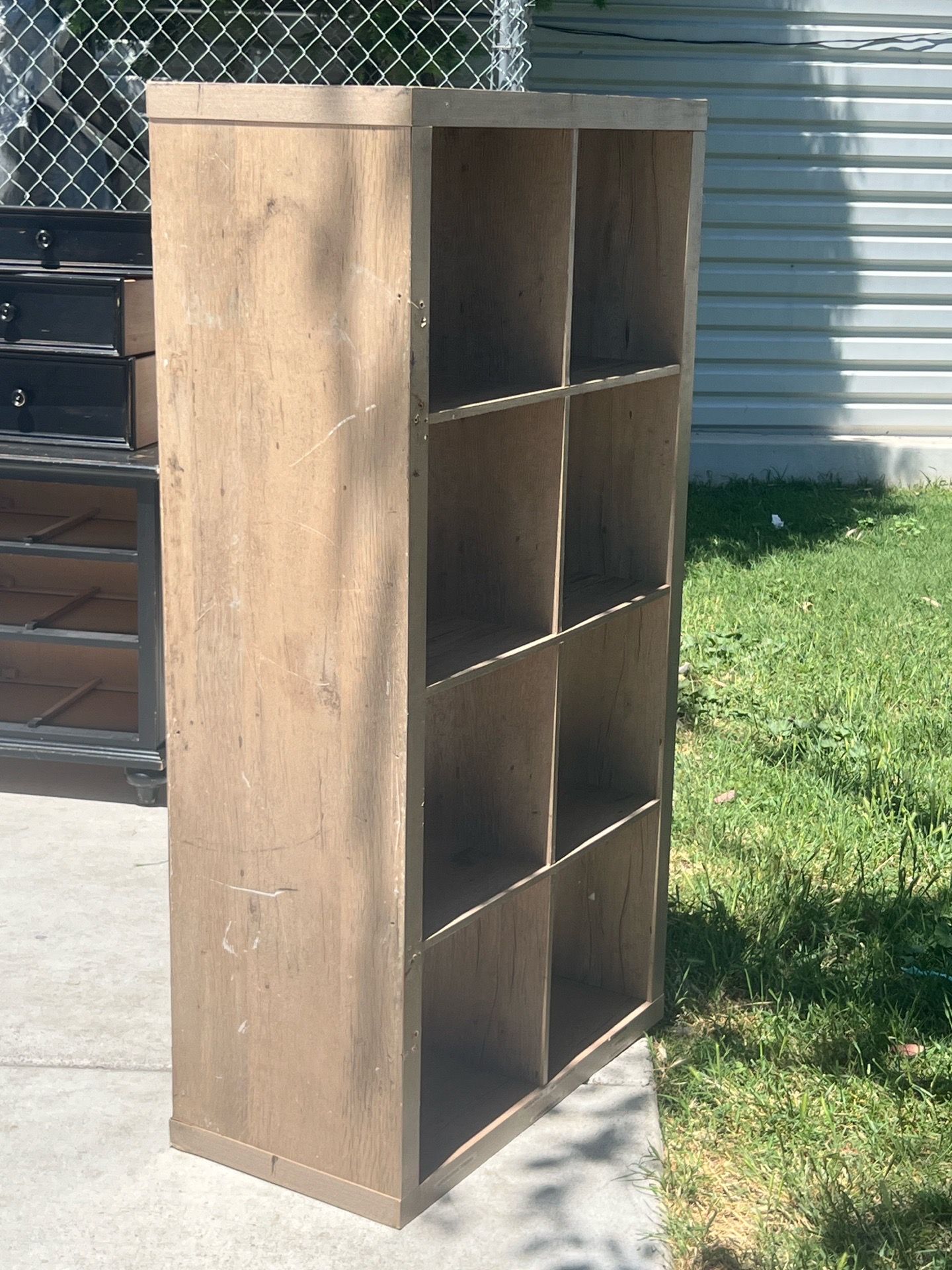 8-Cube Organizer Shelf nuble para TV o arganisador parado o acostado