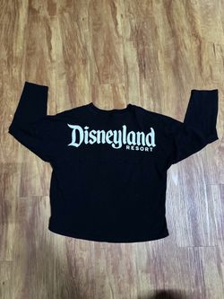 Disney Spirit Jersey Kids XL 14 Black Disneyland Resort Long Sleeve Pullover Swe