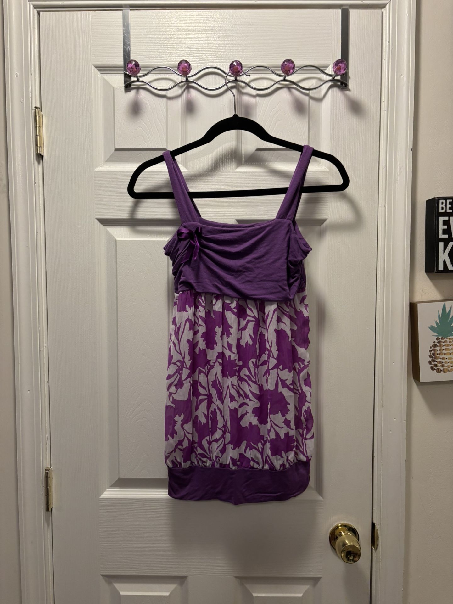 Purple Floral Top
