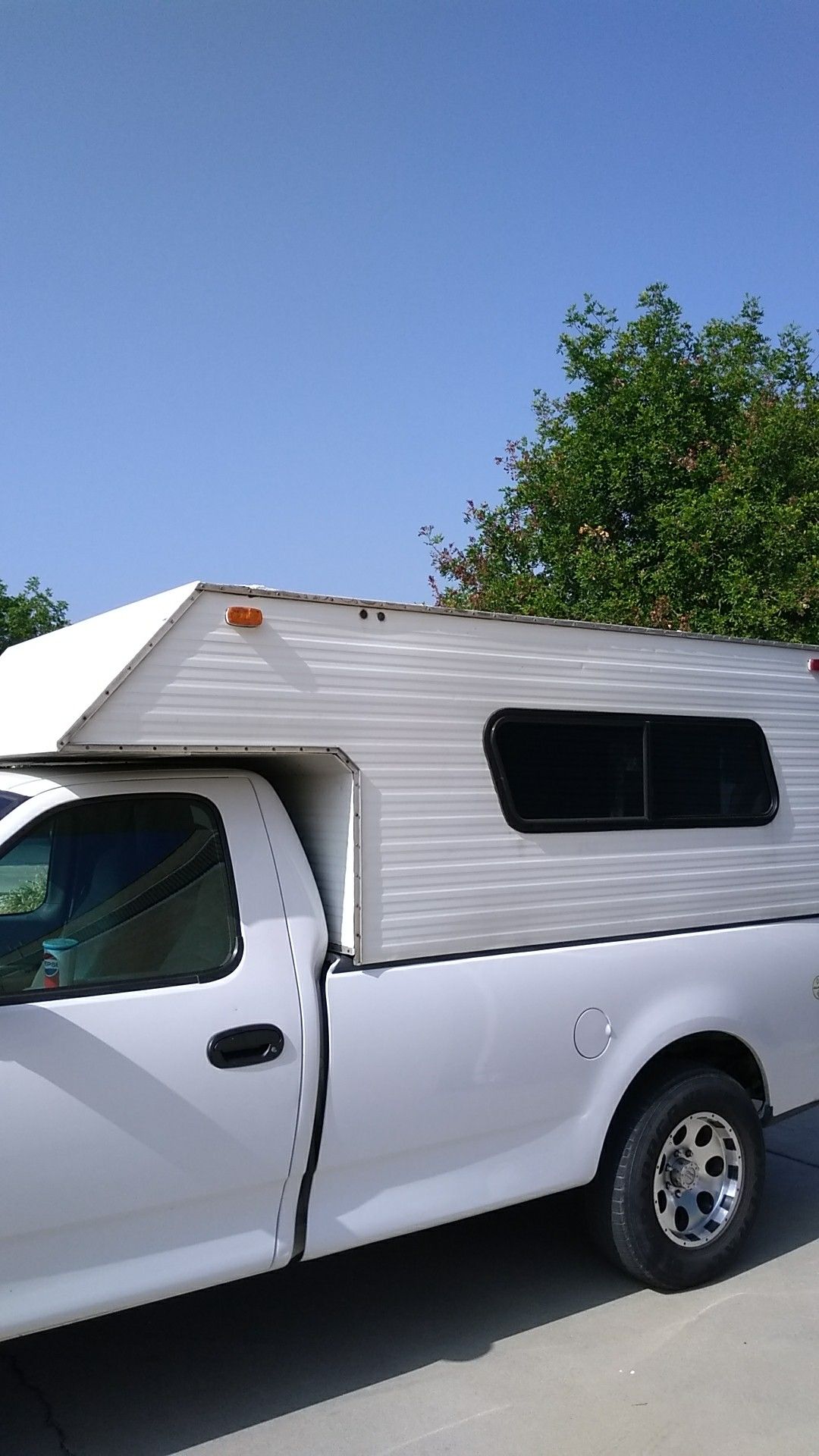 8 foot callen steel framed uninsulated camper shell cab over overland adventure camping