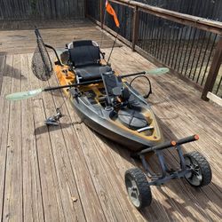 Old Town Sportsman 106 PDL Fishing Kayak + Full Setup: Ready to fish