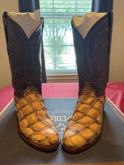 Texas Country Fish/Pirarucu boots 9.5D
