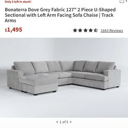 Living Spaces Sofa For Sale