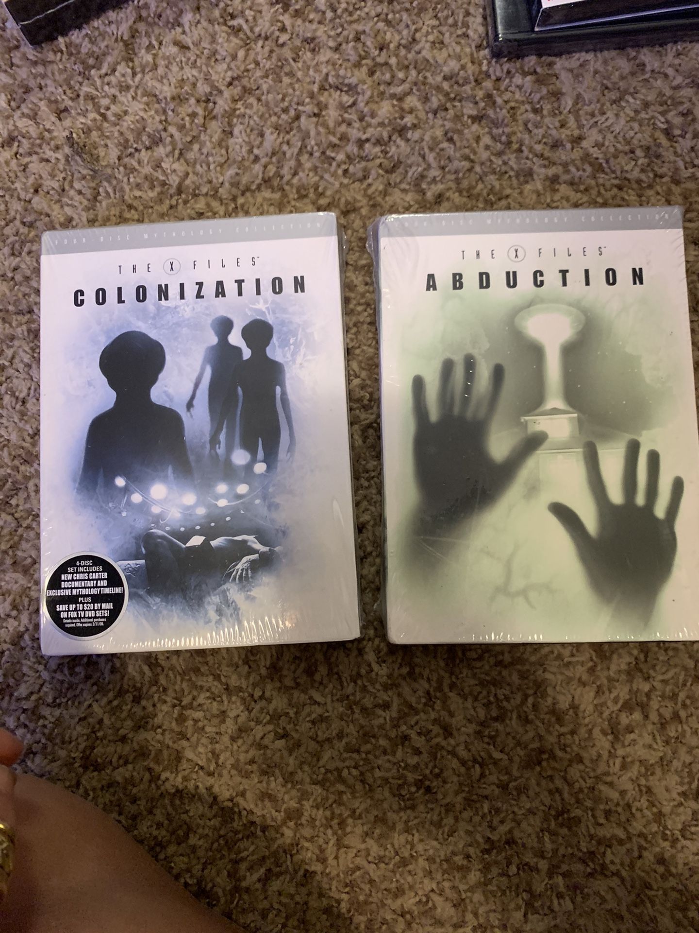 The X files Colonization and Abduction series of DVDs brand new in plastic