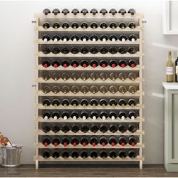 ***BRAND NEW***120 Bottle Stackable Wine Rack, 12 Tier Freestanding Modular $55