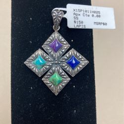 Lapis Turquoise Pendant 