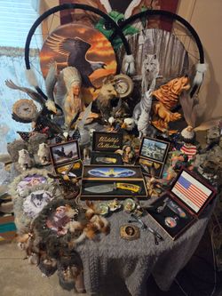Native American/Wolf and Eagle Collectibles.