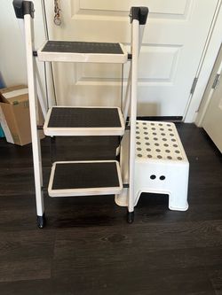 2- Piece Step Stool & Folding Ladder Set