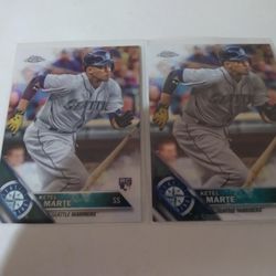 2016 Topps Chrome Ketel Marte Rookie Baseball Card Lot Of 2 READ