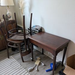 Free Pair Of Chairs And Side Table