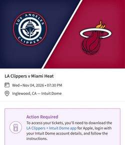 LA Clippers vs Miami Heat NBA Ticket