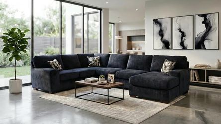 Sala Sectional Black $10 Down