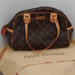 Authentic Louis Vuitton LV Monogram Montorgueil PM Shoulder Bag