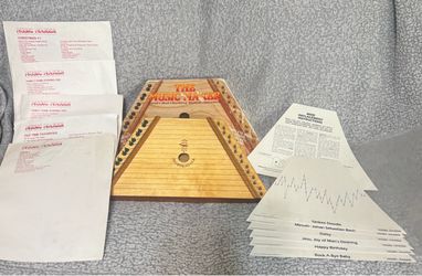 Vintage music maker harp instrument