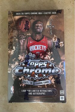 2025/26 Topps Chrome NBA x Cactus Jack Trading Cards Hobby Box