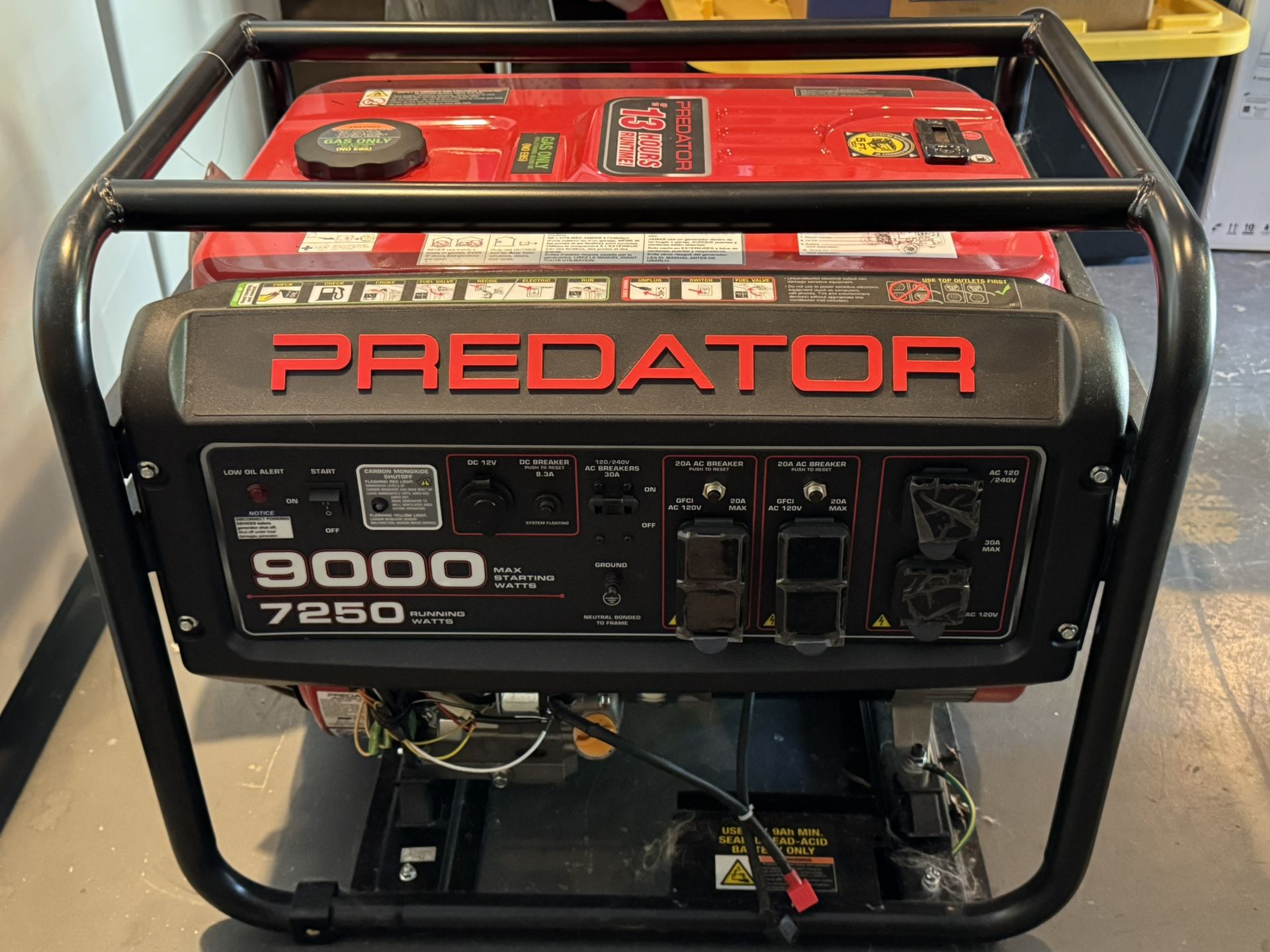 Predator 9000 Generator - Like New