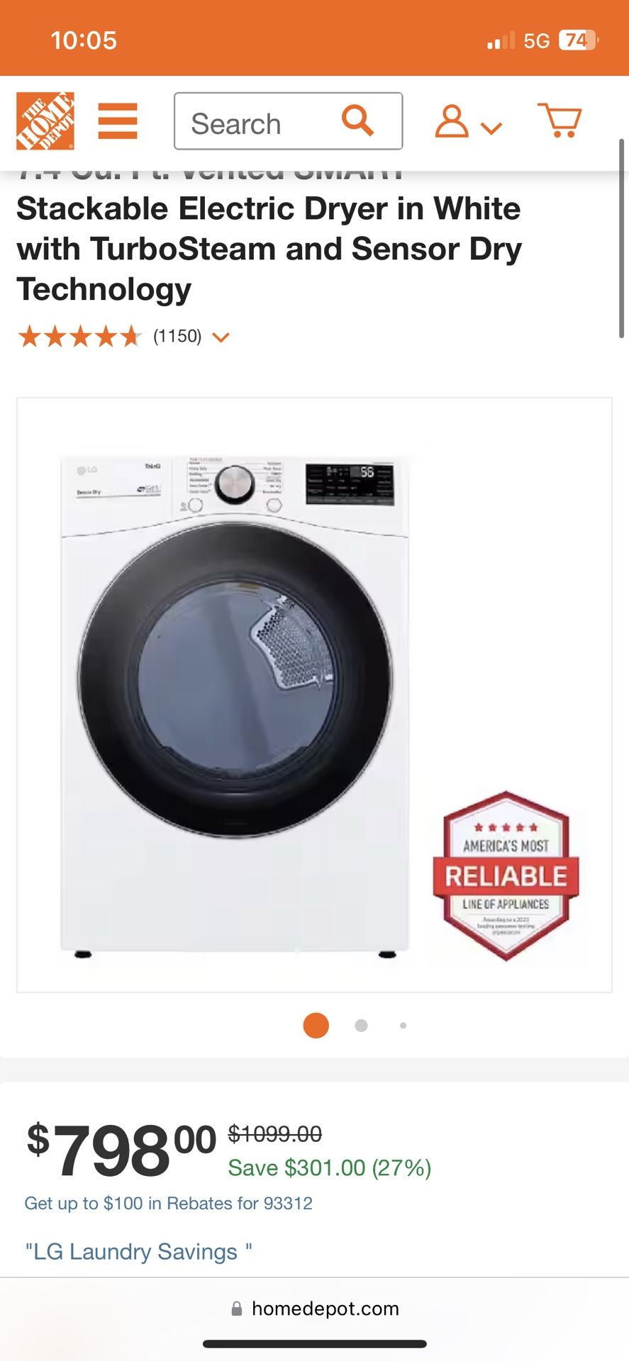 LG Smart Front Load Washer & dryer for Sale in Bakersfield, CA OfferUp