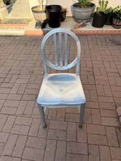4 set of Emeco Navy Silver Alumi Chairs