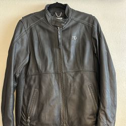 Black Leather Harley Davidson Women’s Motorcycle Jacket Size Xl