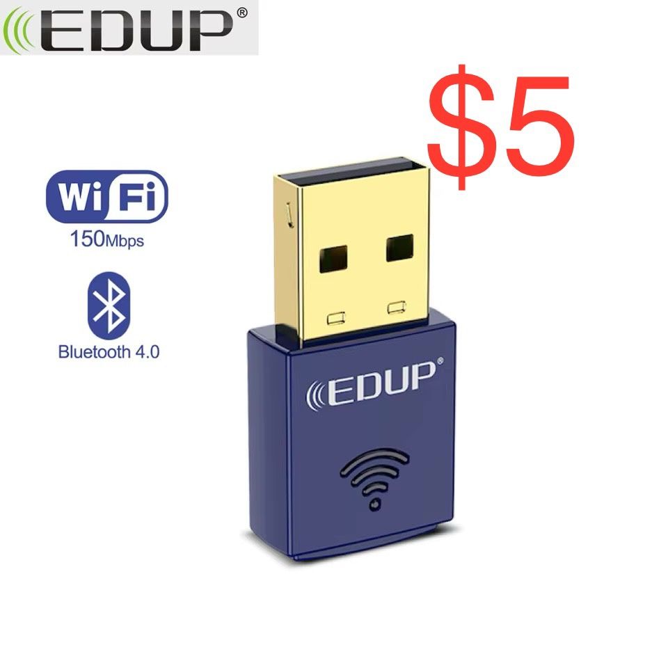 EDUP Mini WiFi Adapter 150Mbps WiFi Wireless Network Card Bluetooth4.0 USB2.0 WiFi Ethernet Stable Signal Adapter