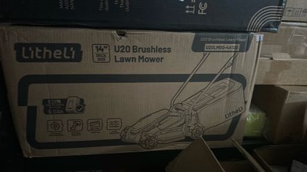 Lawn Mower Cordless 14 in, Grass Cutter Machine for 2800 Sq. Ft, Lawnmower with Brushless Motor, Cutting Height from 1 in to 2.5 in, Includes 1 * 5.0 