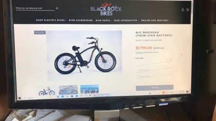 Black Rock e-bike. New in the box.