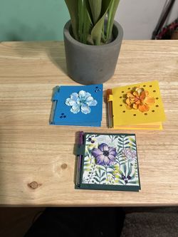 Floral Notepad Set - Blue, Yellow, and Green