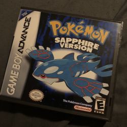 Pokémon Sapphire Clone For Gameboy Advance With Custom Hard Case