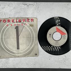 Foreigner “Urgent” 45 Vinyl Record