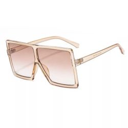 Women Square Oversized Pink Sunglasses