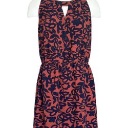 41 Hawthorn Women's Red & Blue Floral Cut Out Neck Isabelle Dress Size M