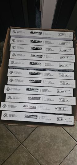 GRAINGER Pleated Air Filter: 16 in x 25 in x 2 in, MERV 8, Gen Use $5 each Daytona Beach