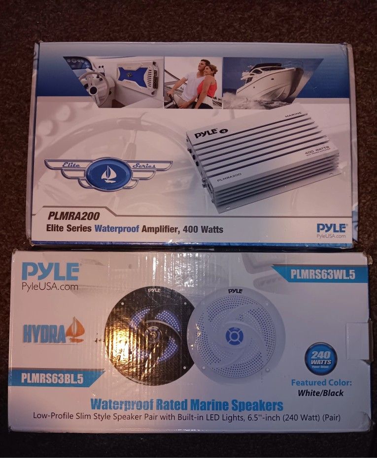 Pyle PLMRA200 Elite Series Amplifier With 2 6.5 Speaker