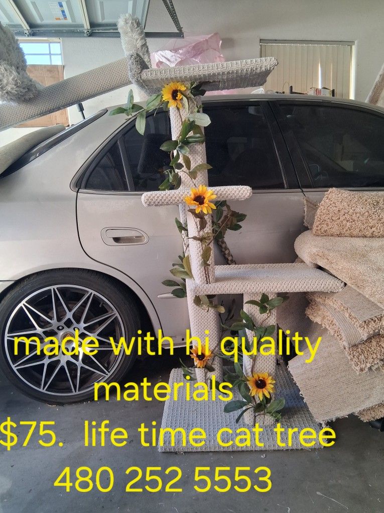 Cat tree. Cat tower. Cat scratcher. Cat bed. Cat condo. Cat post