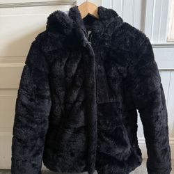 Black warm cozy jacket size XS/S
