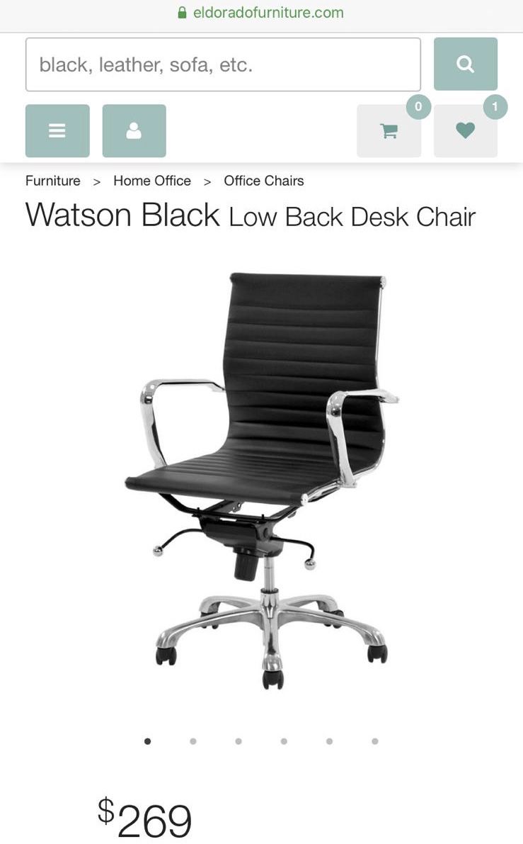6 black Desk chair $80 c/u