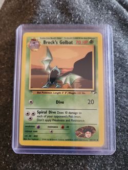 Brock’s Golbat 39/132 Gym Heroes Pokémon Card