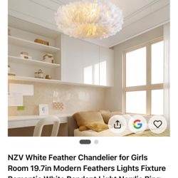 Feather Chandelier 