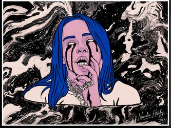 Billie Eilish Poster of Acrylic POSTER Framed 20*30