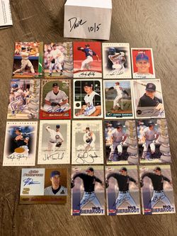 Baseball autographed cards