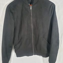Express Suede Bomber Jacket Size S