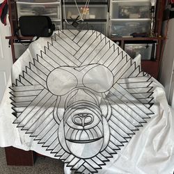 Metal sculpture modern unique