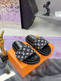 LV Men’s Slides With Box 2026 New
