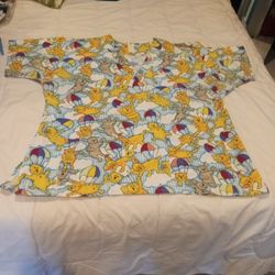 Camisa De Uniforme XL Estampado Gatos 