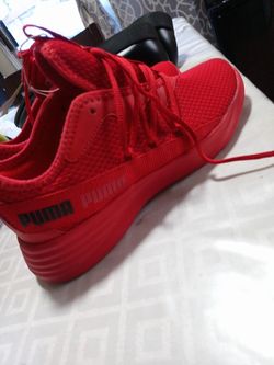 RED PUMA SHOES