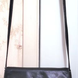 Lauren "Ralph Lauren" Black Leather Shoulder Bag