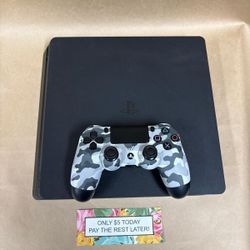 Playstation 4 Slim Gaming Console - Only $1 Today Pay The Rest Later! 