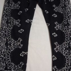AMIRI B-Ball Bandana Sweatpants Size Small