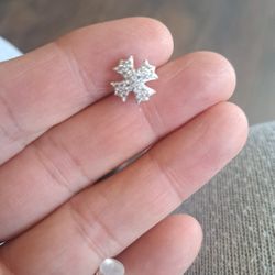 Silver Cross Earrings