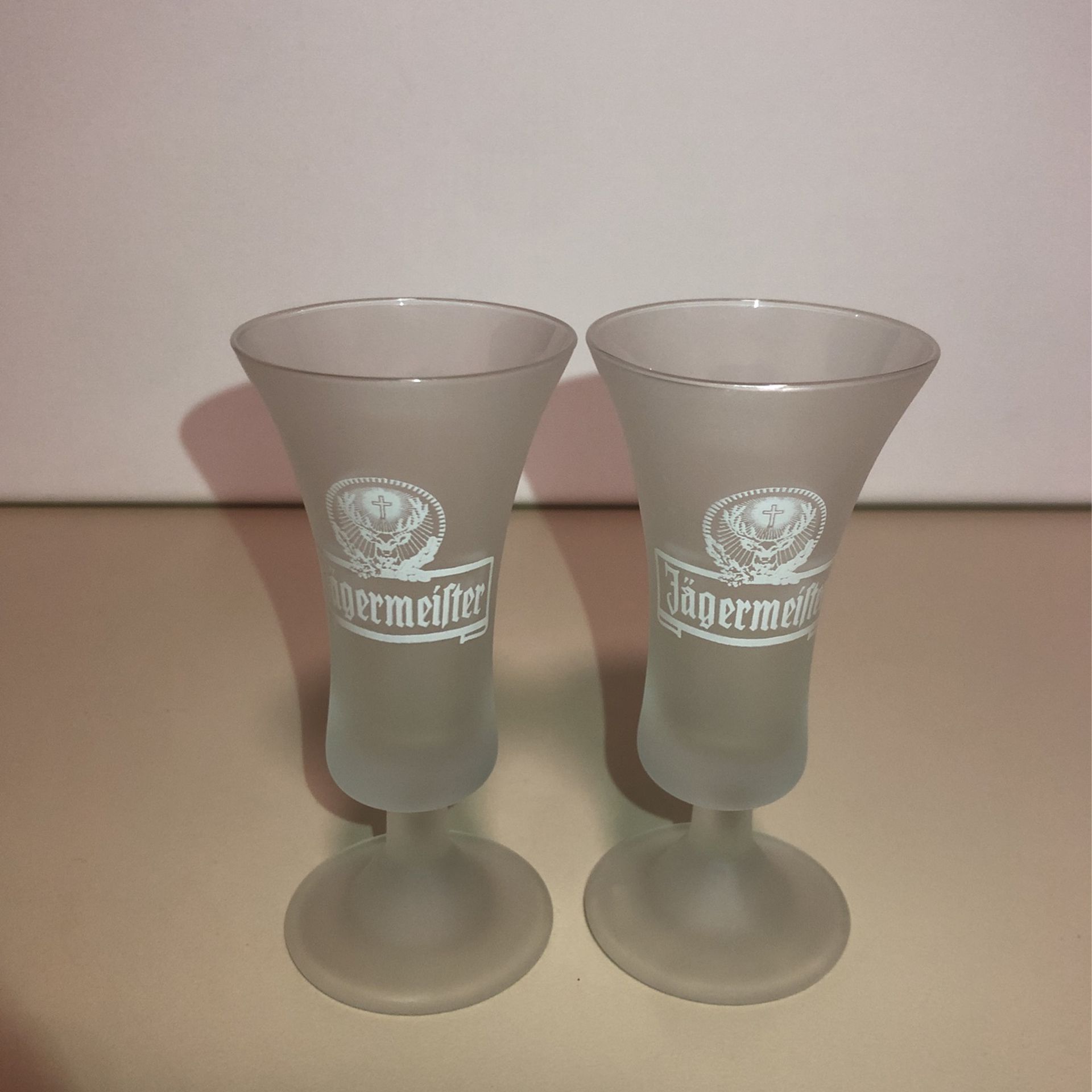 Jagermeister Frosted Cordial Shot Glass Set of 2